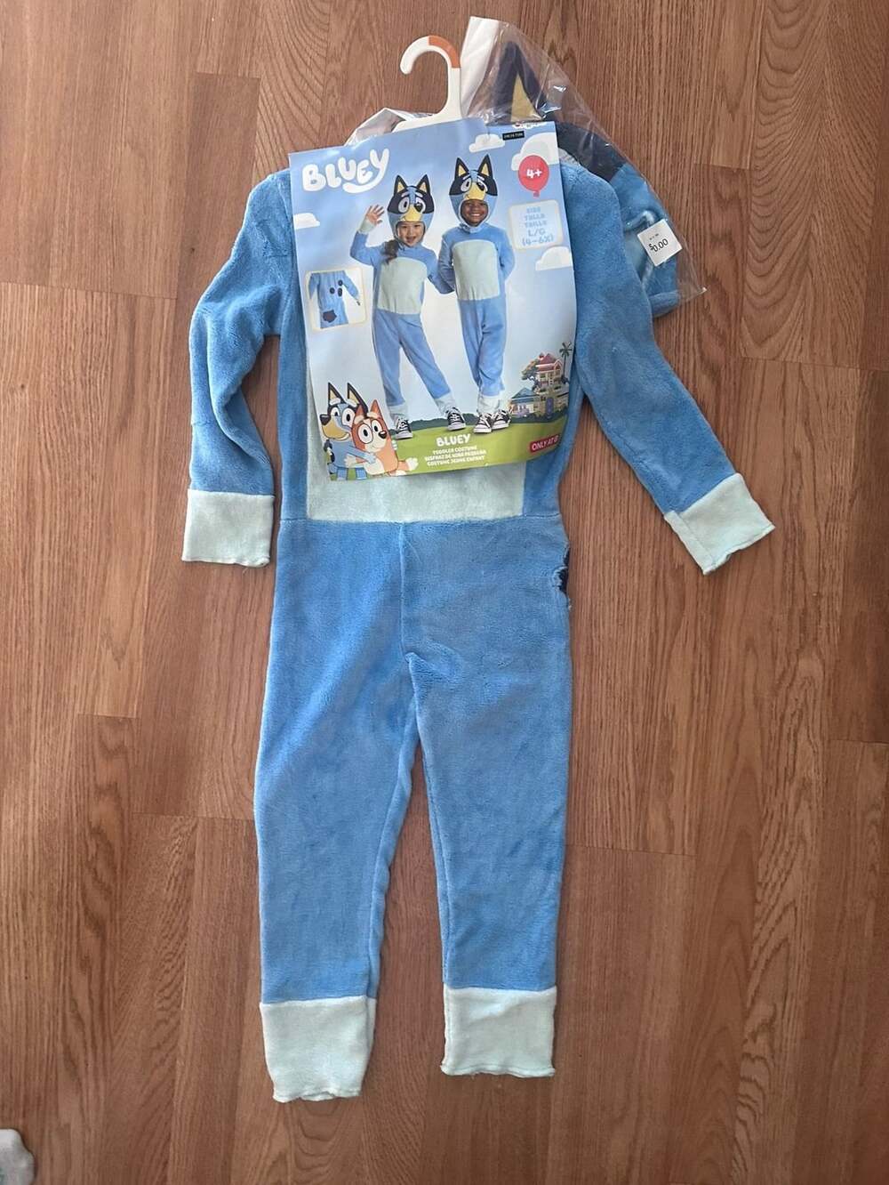 Disguise Bluey Costume Size L 4-6X Jumpsuit With Headpiece